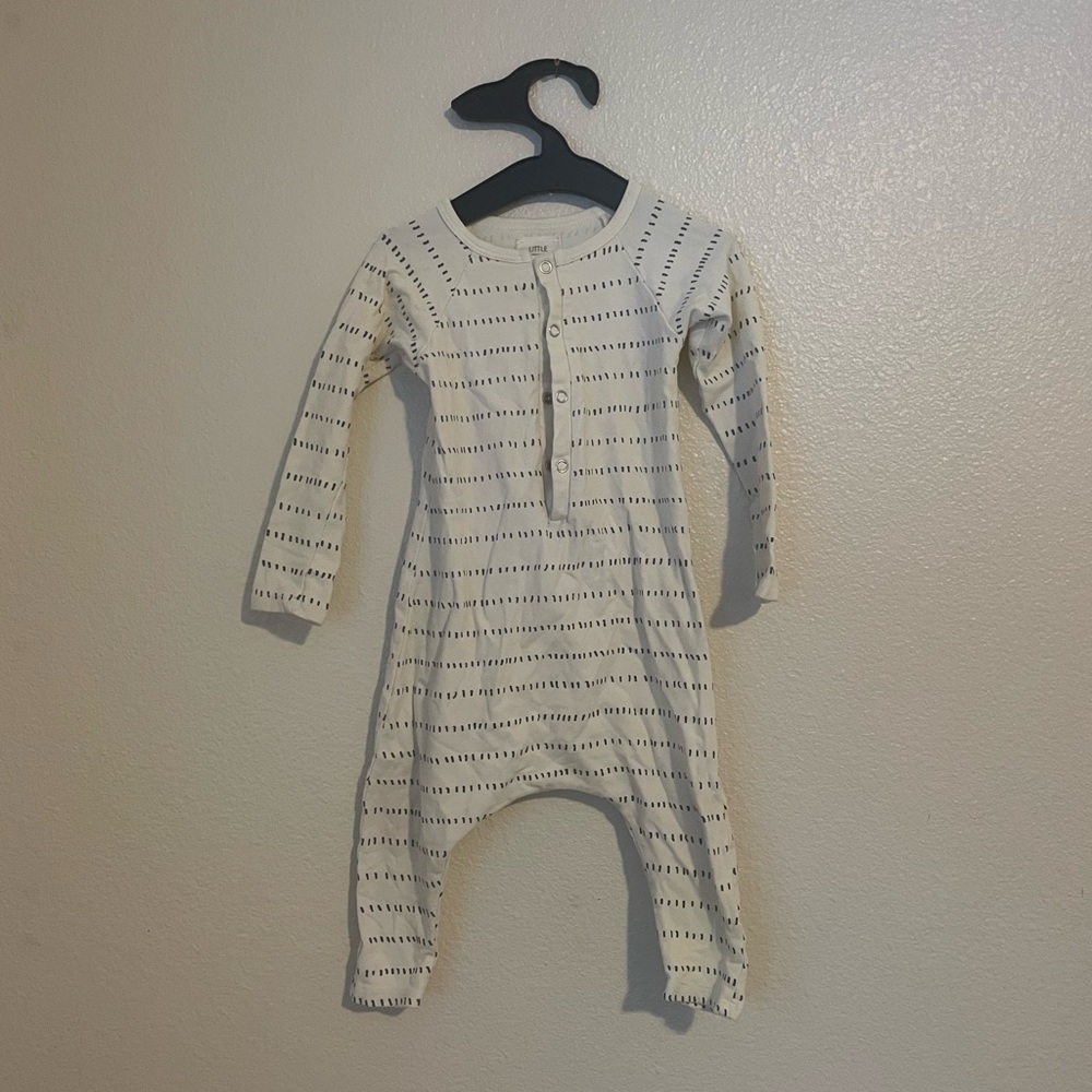 Cozy Cream Striped Kids Bodysuit